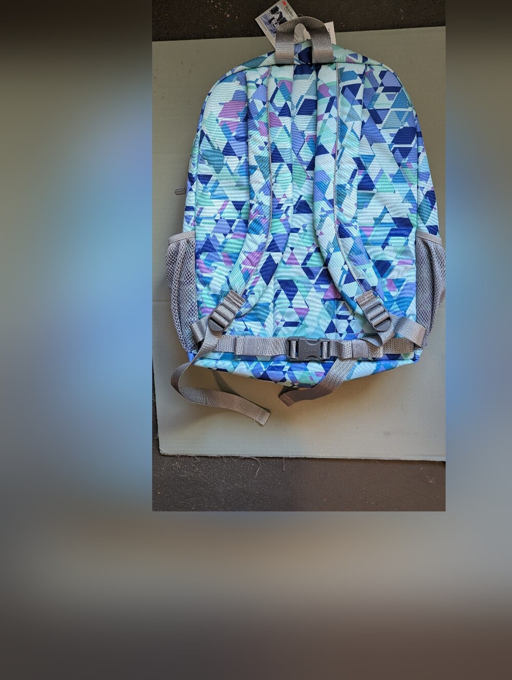 L.L. Bean Teal Geometric Backpack NWT - Picture 7 of 7